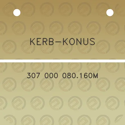 kerb-konus-307-000-080160m