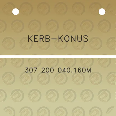 kerb-konus-307-200-040160m