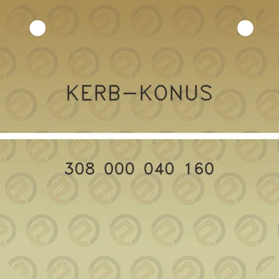 kerb-konus-308-000-040-160