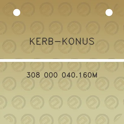 kerb-konus-308-000-040160m