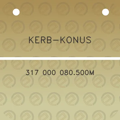 kerb-konus-317-000-080500m