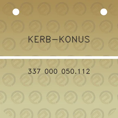 kerb-konus-337-000-050112