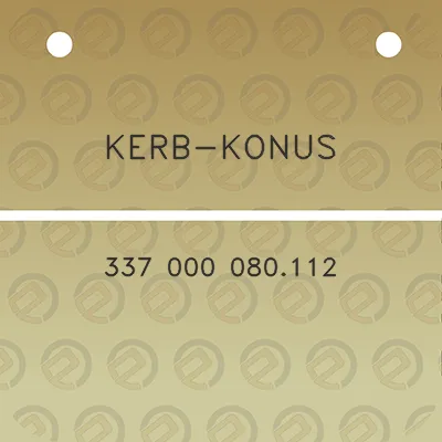 kerb-konus-337-000-080112