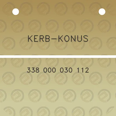 kerb-konus-338-000-030-112