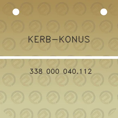 kerb-konus-338-000-040112