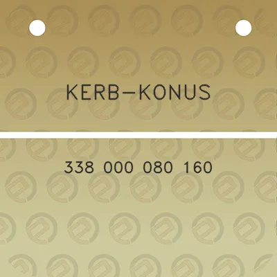 kerb-konus-338-000-080-160