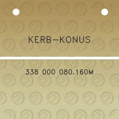 kerb-konus-338-000-080160m