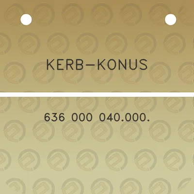 kerb-konus-636-000-040000