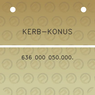 kerb-konus-636-000-050000