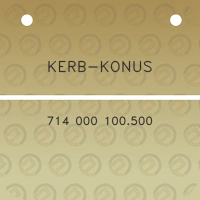 kerb-konus-714-000-100500