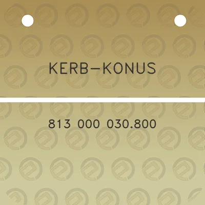 kerb-konus-813-000-030800