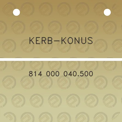 kerb-konus-814-000-040500