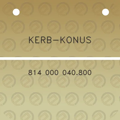 kerb-konus-814-000-040800