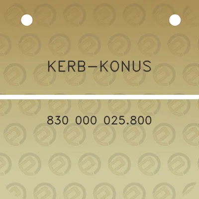 kerb-konus-830-000-025800