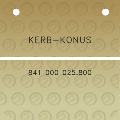 kerb-konus-841-000-025800