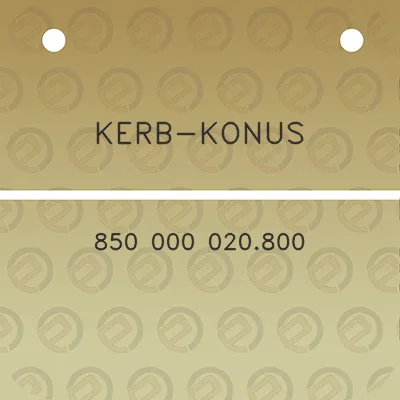 kerb-konus-850-000-020800