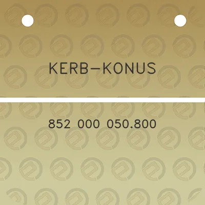 kerb-konus-852-000-050800