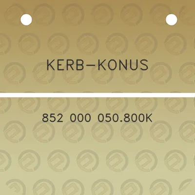 kerb-konus-852-000-050800k