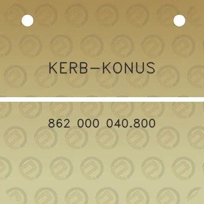 kerb-konus-862-000-040800