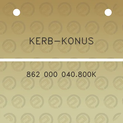 kerb-konus-862-000-040800k