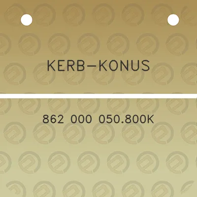 kerb-konus-862-000-050800k