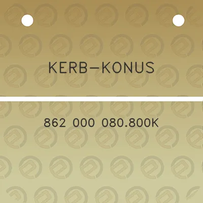 kerb-konus-862-000-080800k