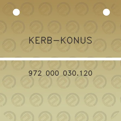 kerb-konus-972-000-030120