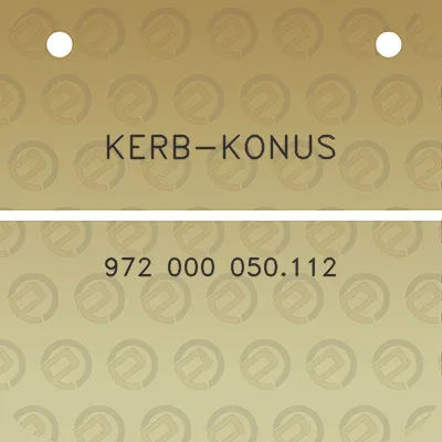 kerb-konus-972-000-050112