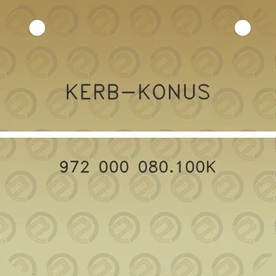 kerb-konus-972-000-080100k