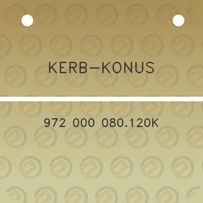 kerb-konus-972-000-080120k