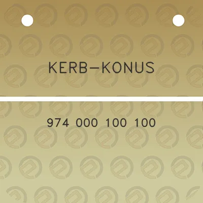 kerb-konus-974-000-100-100