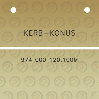 kerb-konus-974-000-120100m