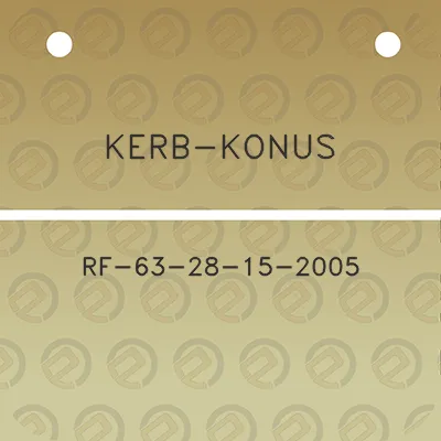 kerb-konus-rf-63-28-15-2005