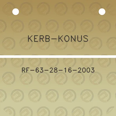 kerb-konus-rf-63-28-16-2003