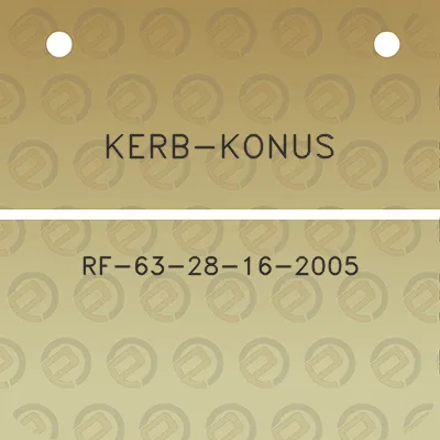 kerb-konus-rf-63-28-16-2005