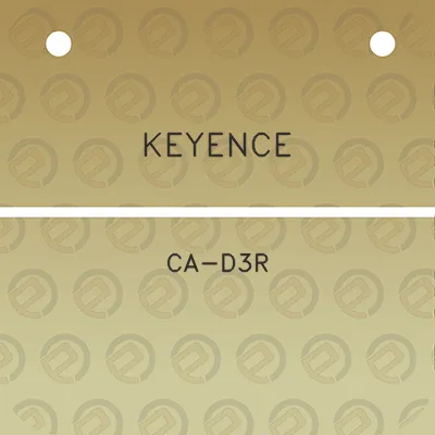 keyence-ca-d3r