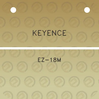 keyence-ez-18m