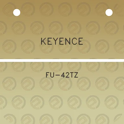 keyence-fu-42tz