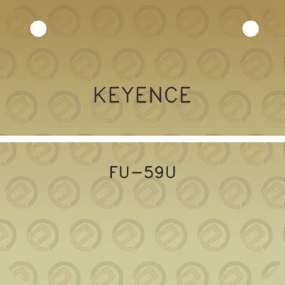 keyence-fu-59u