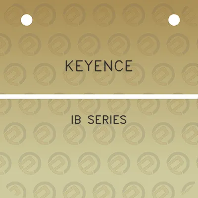 keyence-ib-series