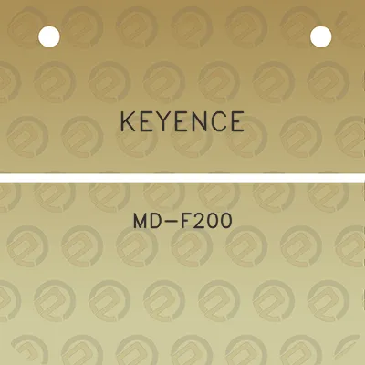 keyence-md-f200