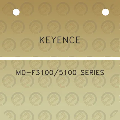 keyence-md-f31005100-series