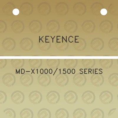 keyence-md-x10001500-series