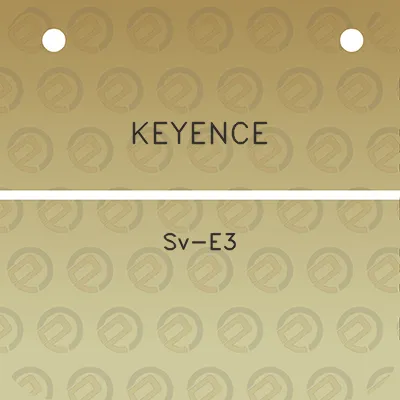 keyence-sv-e3