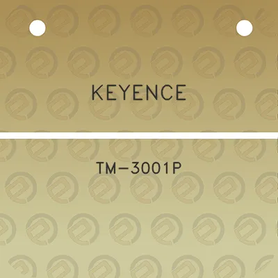 keyence-tm-3001p