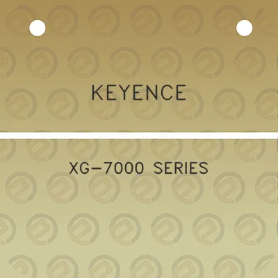 keyence-xg-7000-series