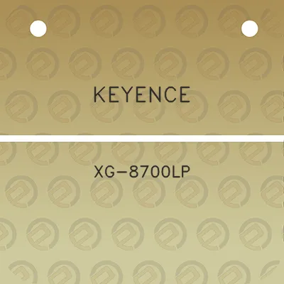 keyence-xg-8700lp