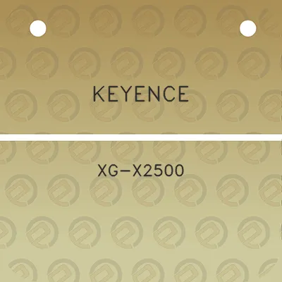 keyence-xg-x2500