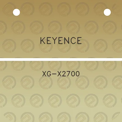 keyence-xg-x2700