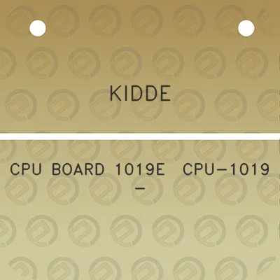 kidde-cpu-board-1019e-cpu-1019